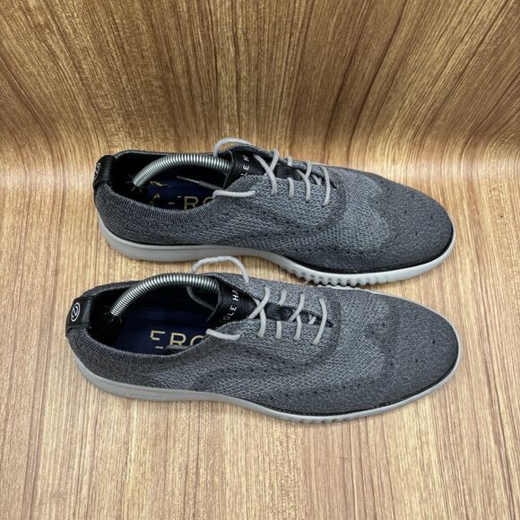 Cole Haan 2.Zerogrand Stitchlite Men\'s Size 10.5M Oxford Grey Dress Shoes C27565 main image 5